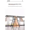 1pcs Folding Floor Drying Rack Household Bedroom Balcony Hanging Clothes Drying Quilt Hanging Rod Can Be Folded Storage 5