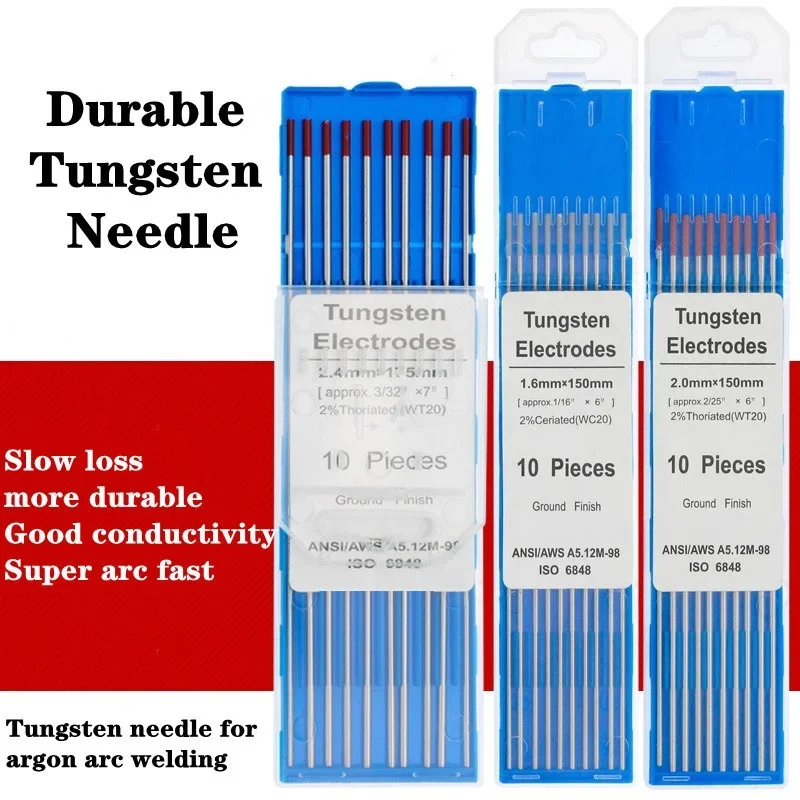 Tungsten Electrodes 10 Pcs 150mm for TIG Welding Rods