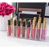24 Lattices Acrylic Lipstick Organizer Lip Gloss Container Plastic Nail Polish Storage Box Makeup Holder Cosmetics Display Rack 4