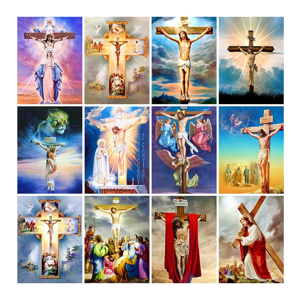 Square Diamond Embroidery Christian Religion Jesus Christ Diamond