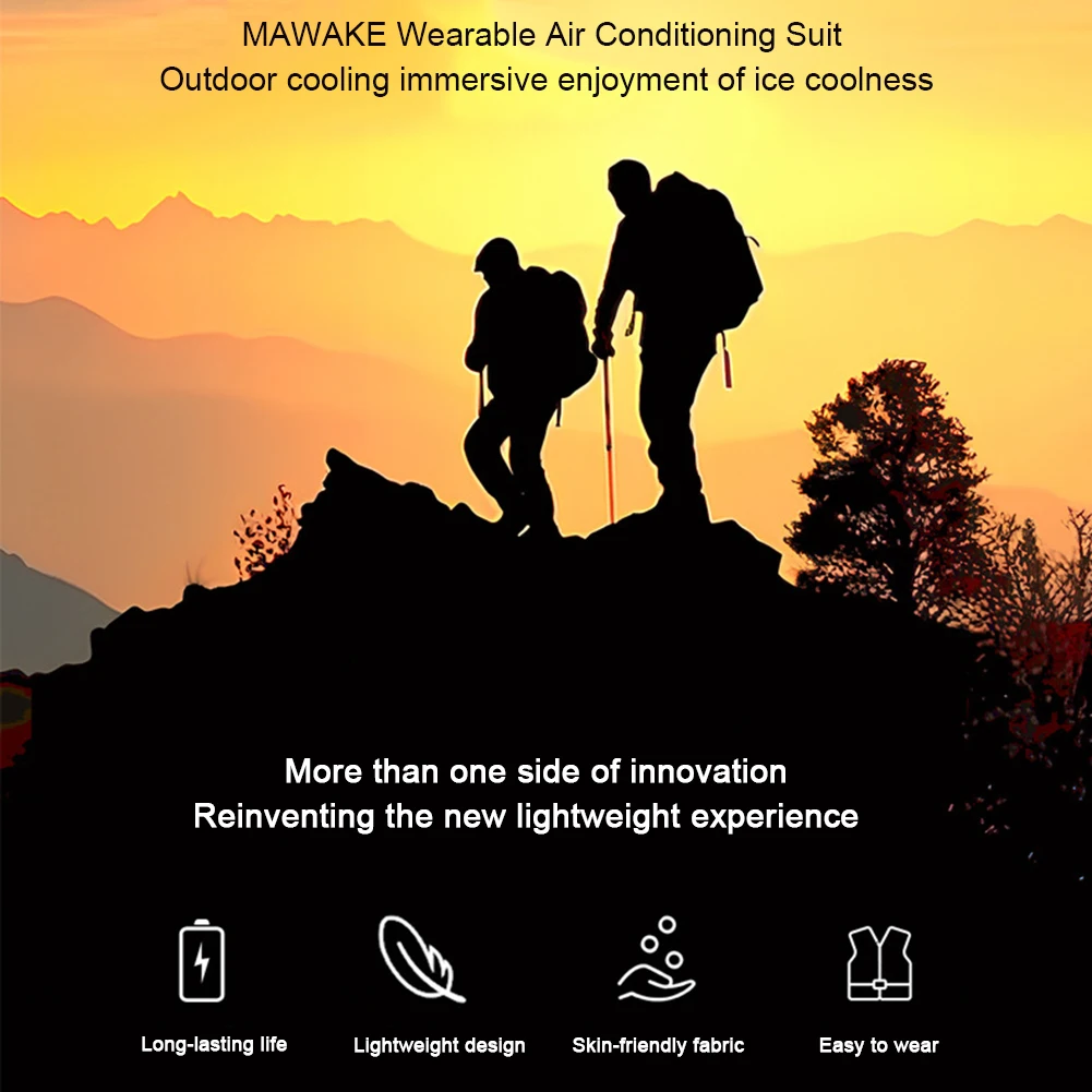 Semiconductor Refrigeration Cooling Air Conditioner Clothing Cooling Back Pad for Outdoor Construction Site Working Conditioner