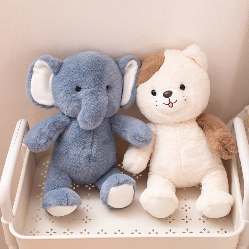 Cute Monkey Rabbit Panda Plush Toys Animal Doll Girls Birthday Gift Grabber Dolls Soft Cuddly Stuffed Animals Kids