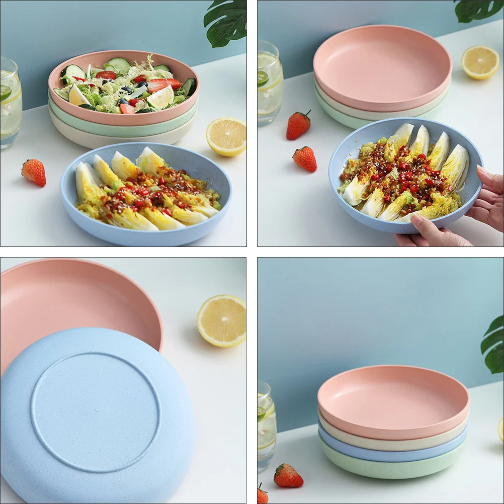Plastic Plates 4 Pcs For Home Child