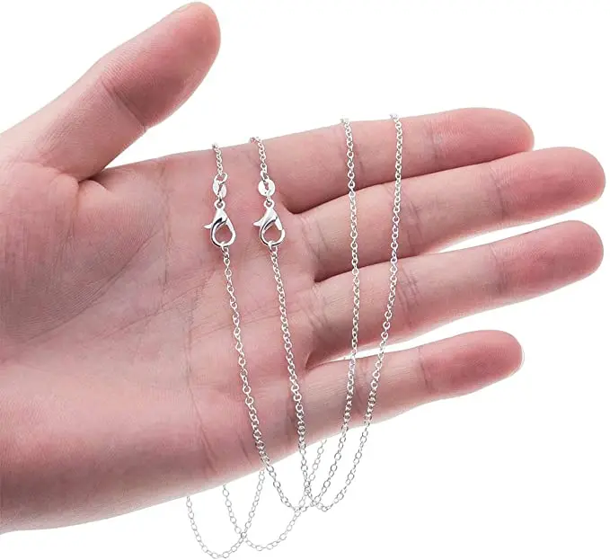 30PCS 925 sterling silver fine chains necklace for women men jewelry set luxury fashion party wedding Jewelry gift Fres shipping