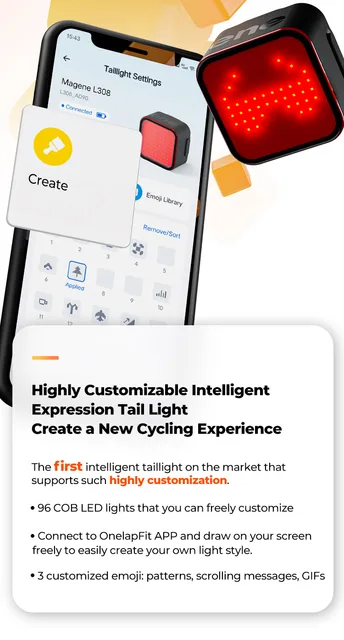 Fanale Posteriore Bici L308 - Intelligente, Personalizzabile Con LED E Bluetooth - Foto 11