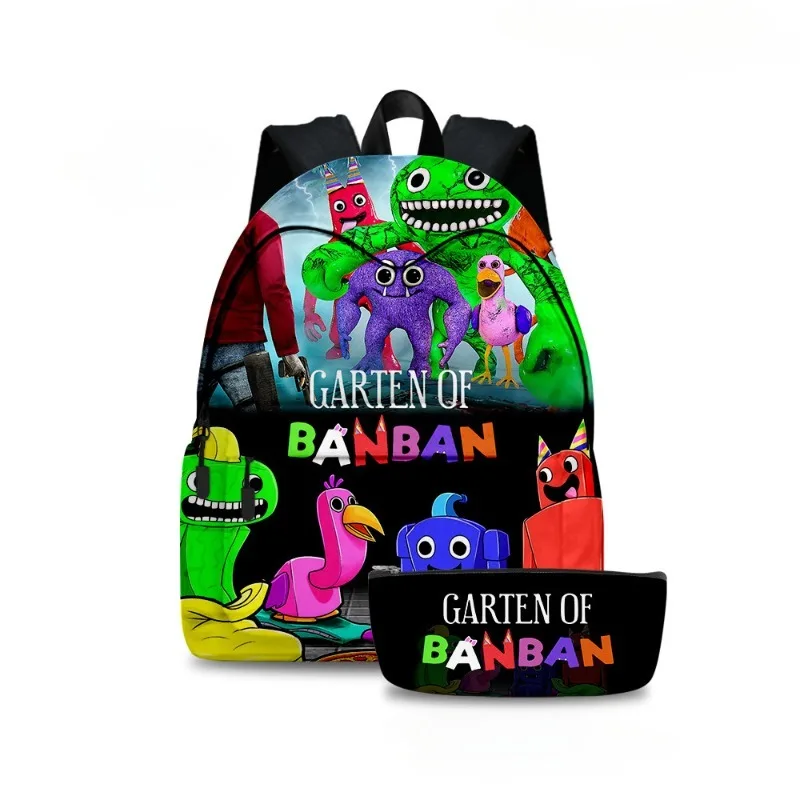 

New Backpack Garten of Banban Banban Garden Surrounding Primary and Secondary School Students Two-piece School Bag Pencil Case