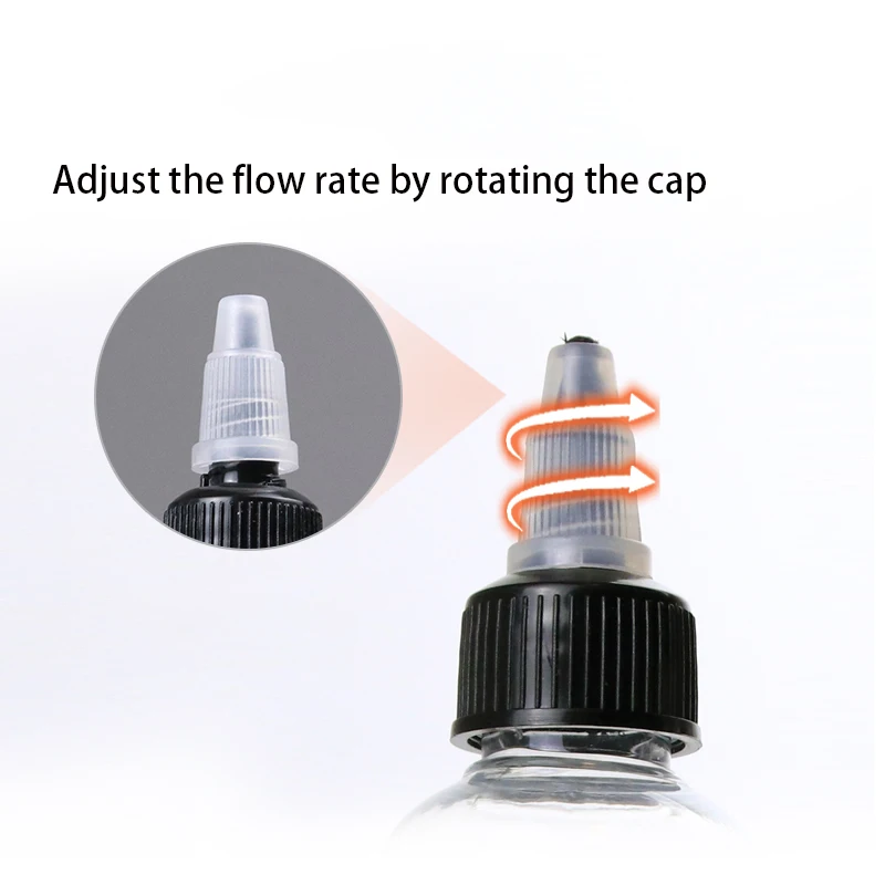 5-250ml Squeeze Dropper Bottles Plastic Eye Drop Bottle Twist Top Cap Liquid Paint Ink Dispenser Glue Applicator