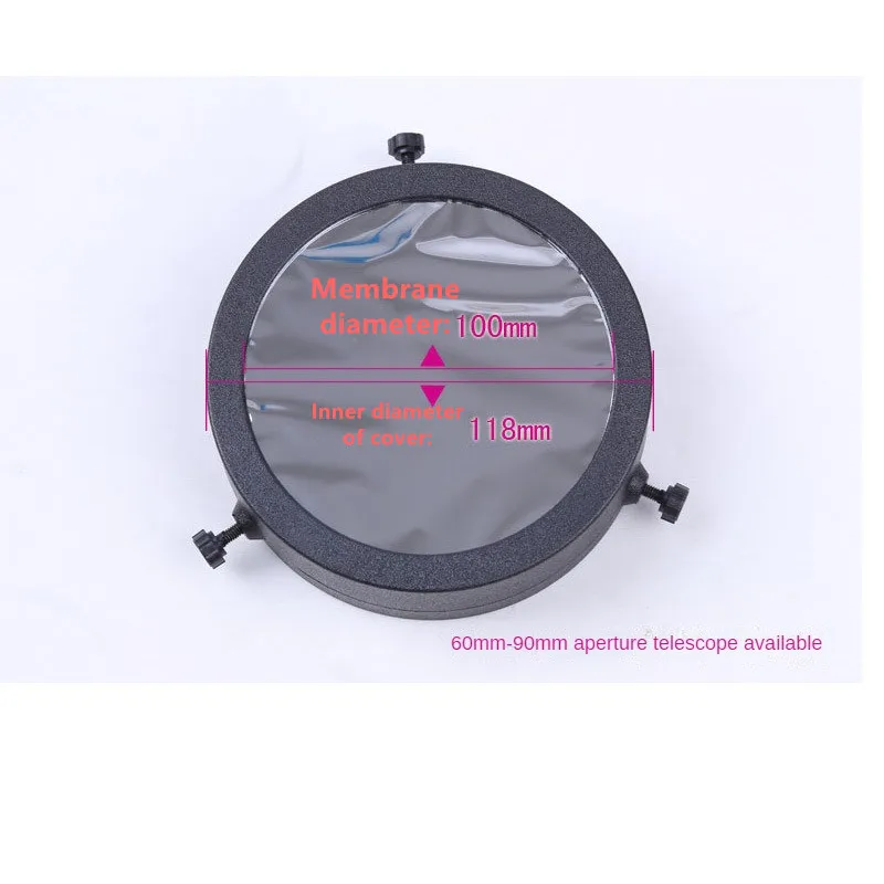 Solar Filter Bard Adjustable 60-90mm Telescope Solar Baader Filter Cover For 80EQ 70AZ 70EQ 90EQ 90AZ 60AZ With Box 3
