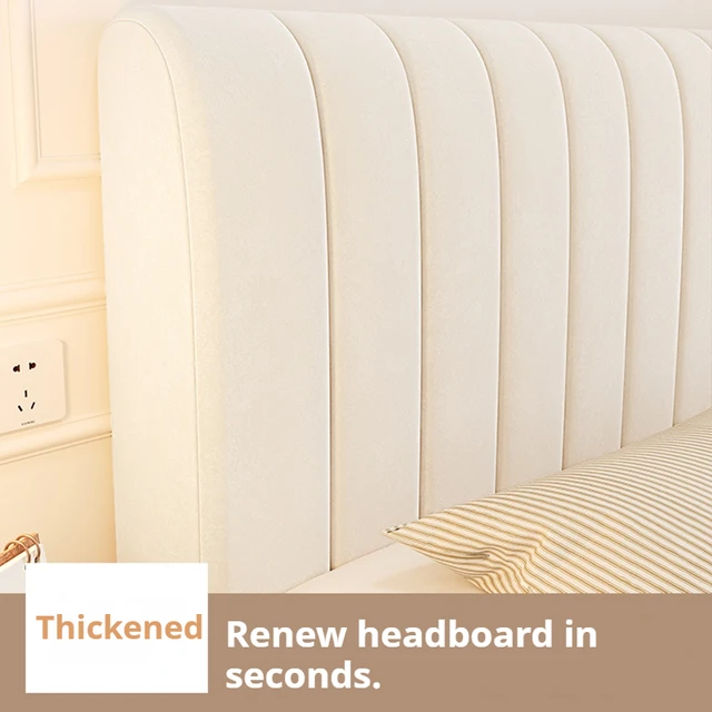 Housses de tête de lit extensibles épaisses, housse de tête de lit pour lit Queen King Size, housse de protection anti-poussière pour décoration de chambre à coucher 1
