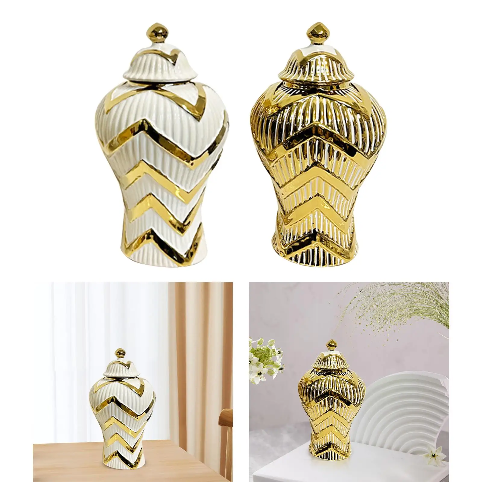 Ceramic Flower Vase Storage Jar 11.8inch Tall Handicraft Decorative Ceramic Flower Vase Storage Jar 11.8inch Tall Handicraft Decorative