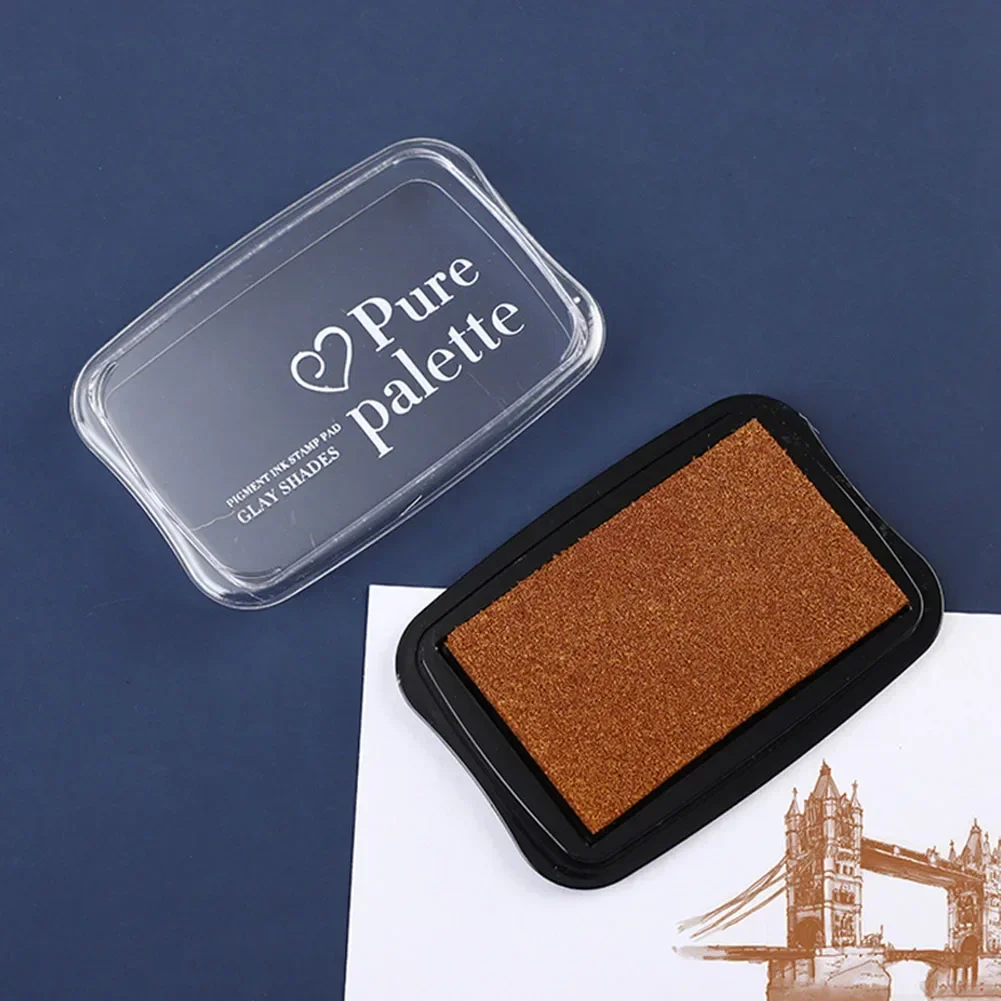 Package Contents Mm Solid Ink Pad Stamp Black Blue Crimson Purple Plastic Sponge Mm Manual Measurement Deviation