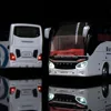1/32 Alloy Single-layer Bus Car Model Toys Diecast Simulation Metal Business Bus Vehicle Sound Light Pull Back Children Gift Toy 2