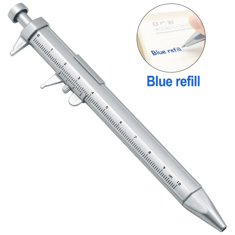 

Vernier Caliper Ballpoint Pen Multifunction Gel Ink Pen 0.5mm Blue Ink Vernier Caliper Roller Ball Pen Creativity Stationery