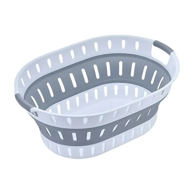 

Clothing Washing Basket Big Folding Bucket Portable Retractable Plastic Household Thickened Space Saving Hamper Portable Bucket