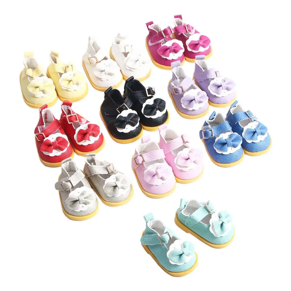 

DIY Doll 5cm PU Leather for 14inch Doll Cotton Doll Dolls Accessories Doll Boots Dolls Shoes Mini Shoes