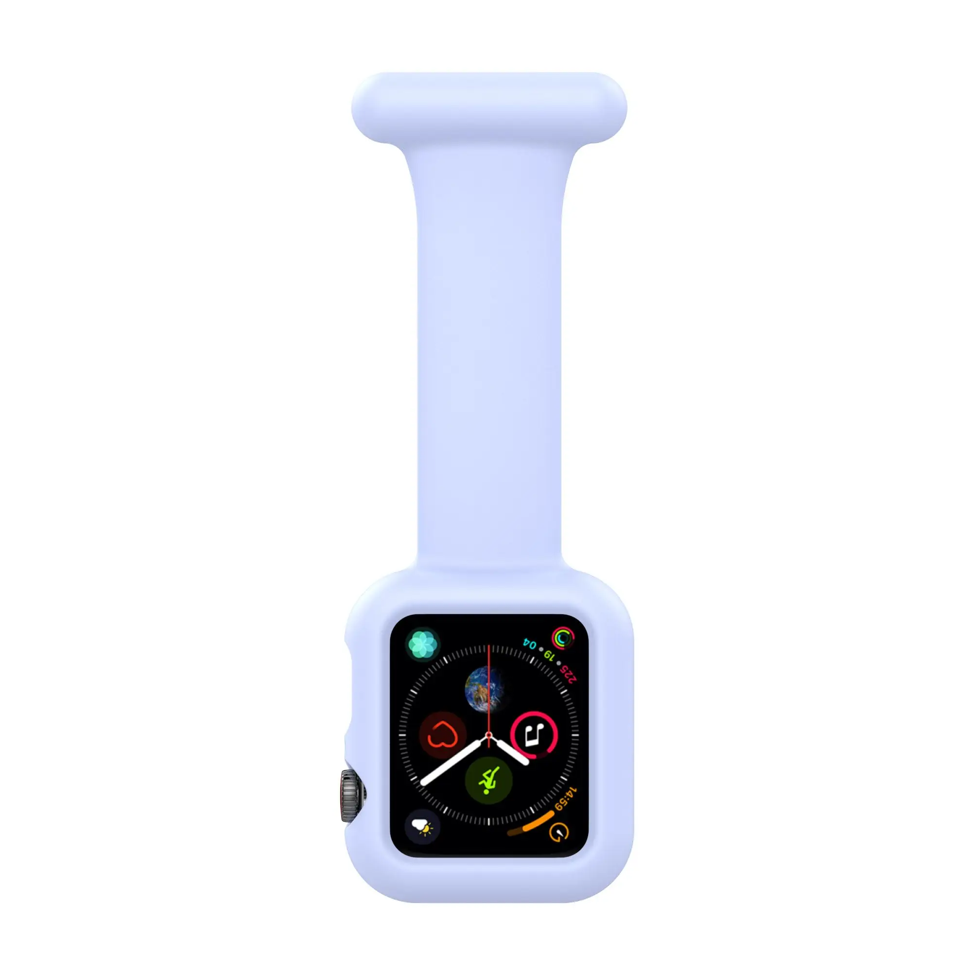 Soft Protector Watch Accessories Silicone Strap Nurse Silicone Frame Pin Bracelet For Apple Watch 7 6 SE 5 4 3