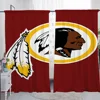Kitchen Curtains for Living Room 2 Pieces Blackout Curtains Door Curtain W-washington C-commanders Bedroom Decoration Partition 3