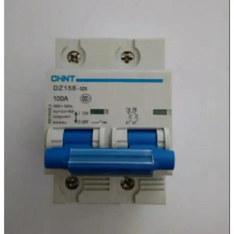 

200pcs /lot Chint high power air switch air switch DZ158-125A 2P 100A