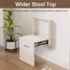 Folding Shower Bench Entryway Stool Wall Mounted Folable Shoe Changing Stool for Bathroom Living Space Saving Extenable Bench ﻿ 4