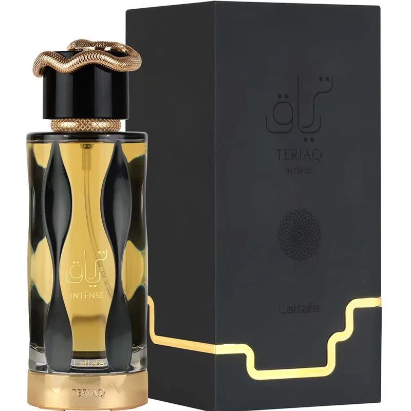 NEU Lattafa TERIAQ Arabisches Parfüm, Unisex, langanhaltender Duft, bernsteinfarbener Jasminduft, hochwertiges Eau de Parfum aus dem Nahen Osten
