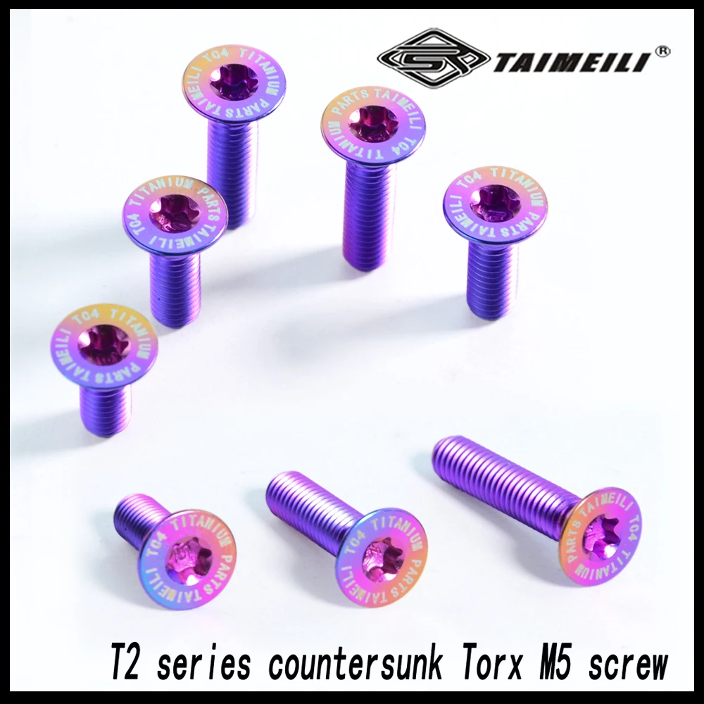 TAIMEILI 1pcs 티타늄 합금 카운터싱크 헤드 스크류 T2 시리즈 Torx m5x12-35mm 스티어링 휠 수정 1pcs