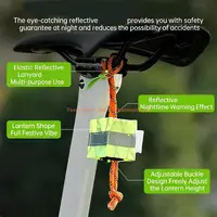 C4DE – selles vélo suspendues, ornements, banderoles, bandes d'avertissement sécurité pour les déplacements 5