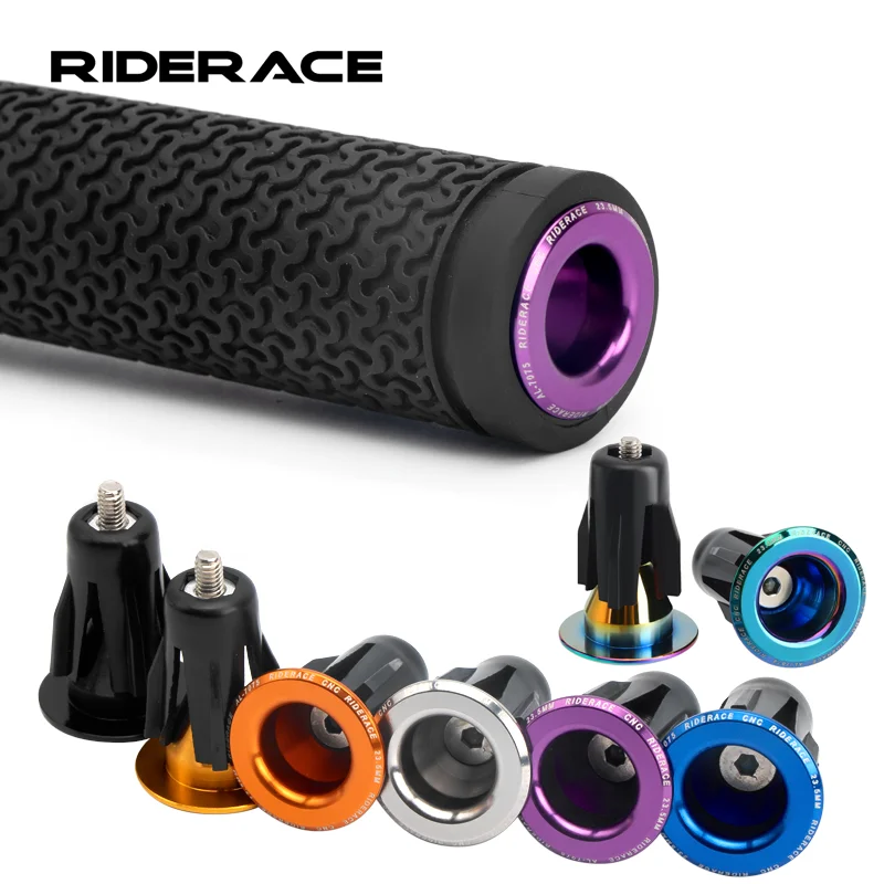1 Pair Bike Handlebar End Plugs Aluminum Alloy Mountain Road Bicycle