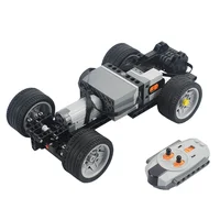 MOC Technical RC  Car Fast  Motors Building Block Differential Suspension System Monster Motor Car Bricks Educational Toys 1