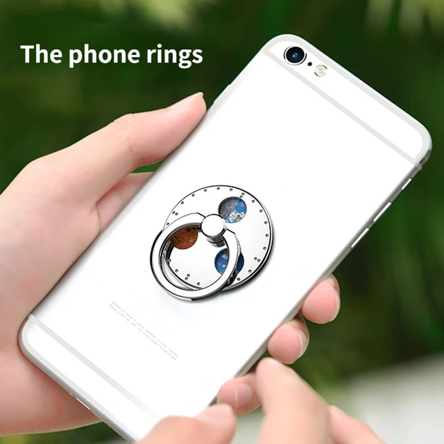 Gyro Finger Ring Holder Hand Spinner Rotary Rotation Metal Mobile