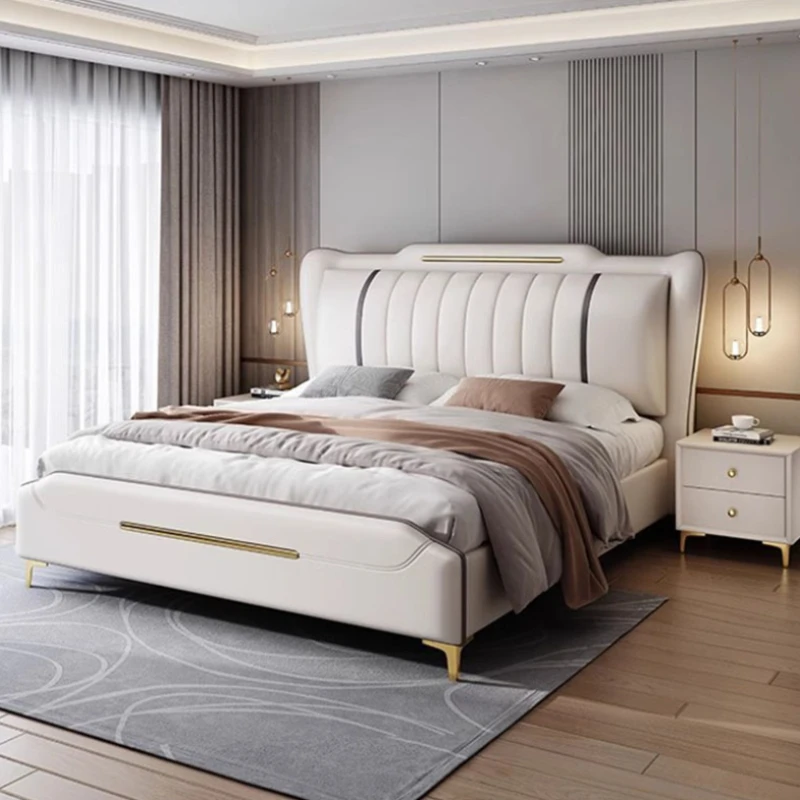 

Drawers Modular Aesthetic Double Bed Aesthetic Holder White Queen Size Bed Frame Girl Storage Modern Cama Box Casal Furniture