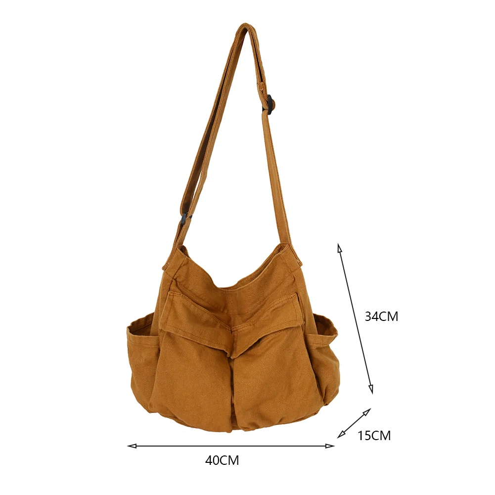 Crossbody Bags Canvas Totes Bags Women Casual All-match Multi