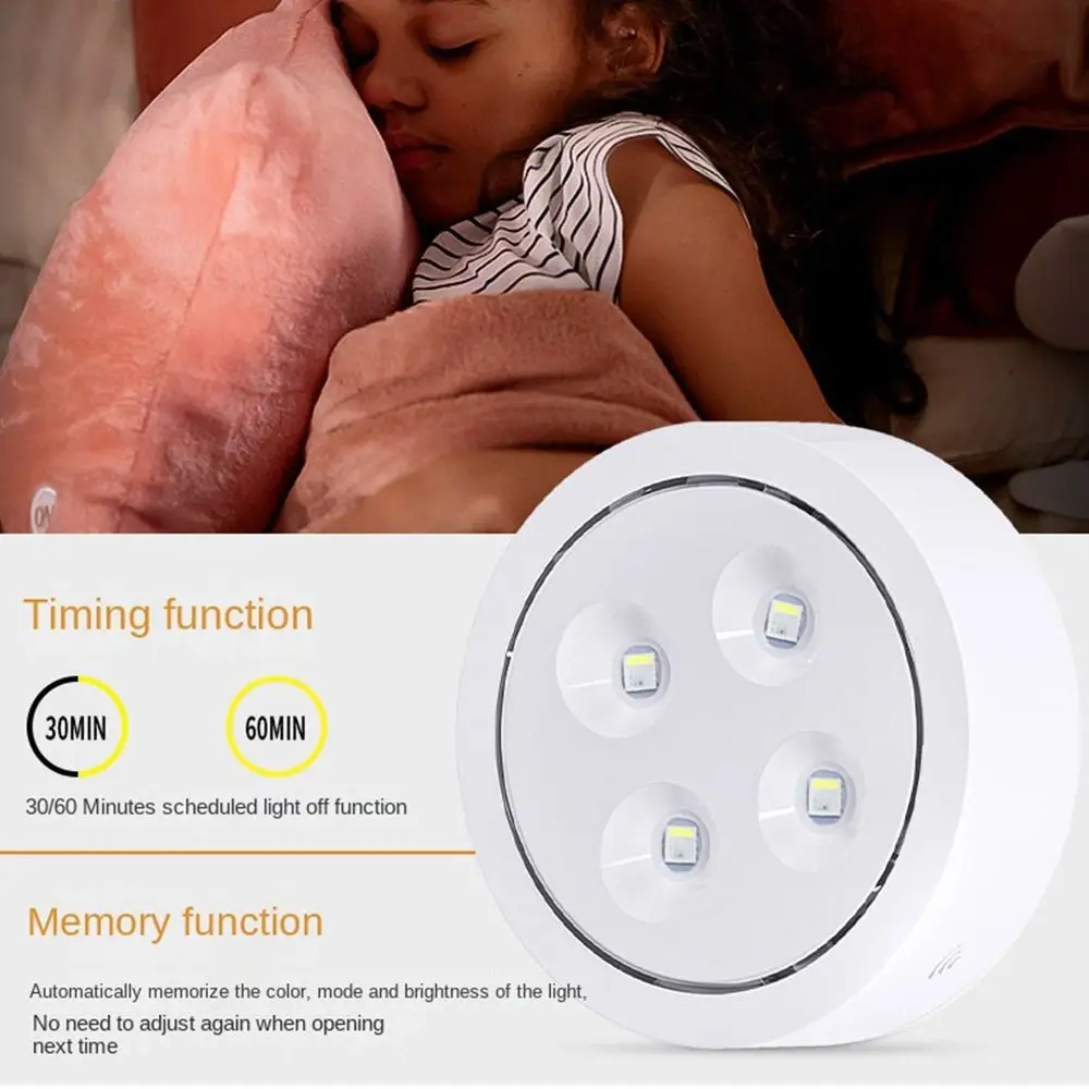 

Wireless Wireless Night Ligh Variable 13 Colors Closet Light Touch Sensor Remote Control Under Cabinet Light
