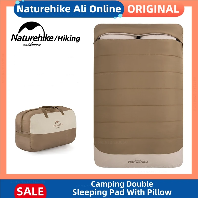 

Naturehike Outdoor All-Inclusive Sleeping Bag Double Hooded Sleeping Bag With Pillow Soft Warm Camping Hiking Sleeping Equipment
