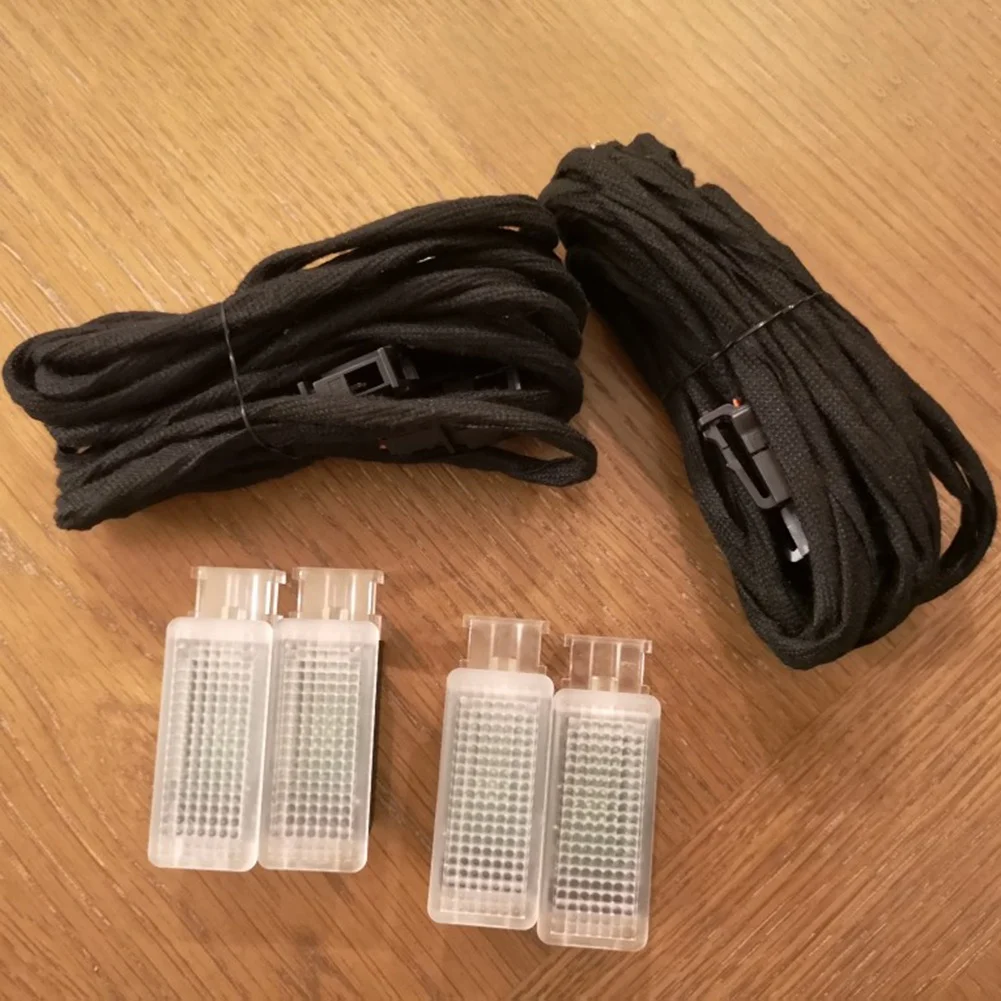 LED 풋웰 라이트 풋 램프 케이블 배선 하네스 (파사트 B7 B8 CC 골프 7 MK7 7.5 제타 티구안 MK2 5GG947409 용)