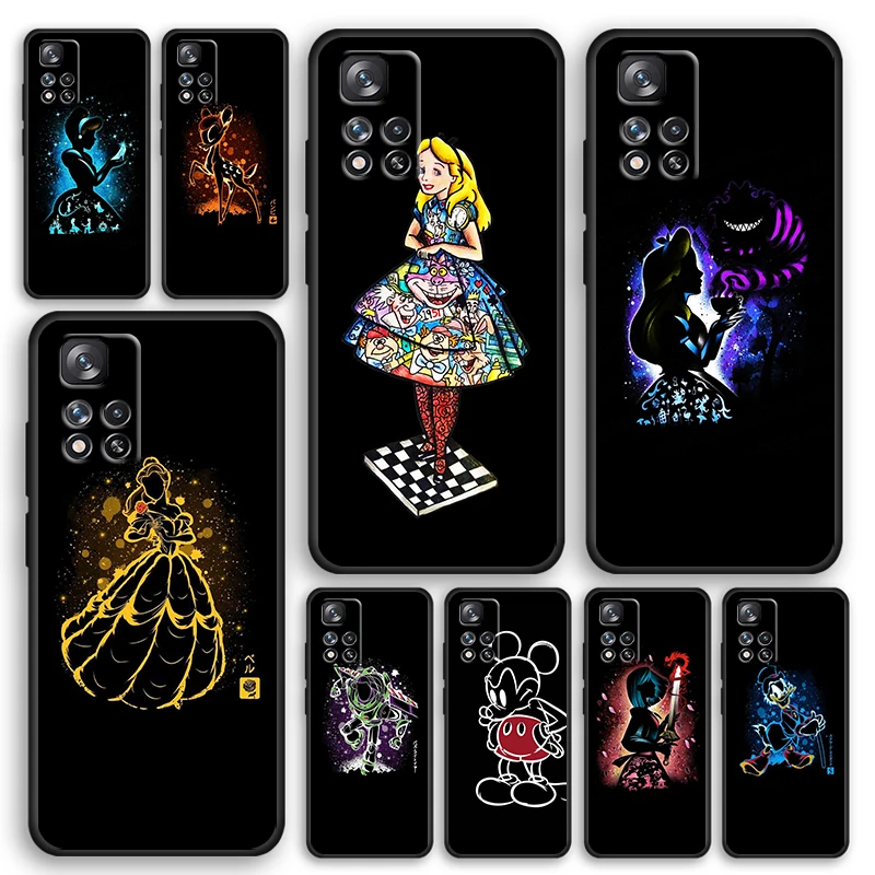 

Anime Girl Princess Black Phone Case For Xiaomi Redmi Note 12 11E 11S 11 11T 10 10S 9 9T 9S 8T 8 Pro Plus 5G Cover