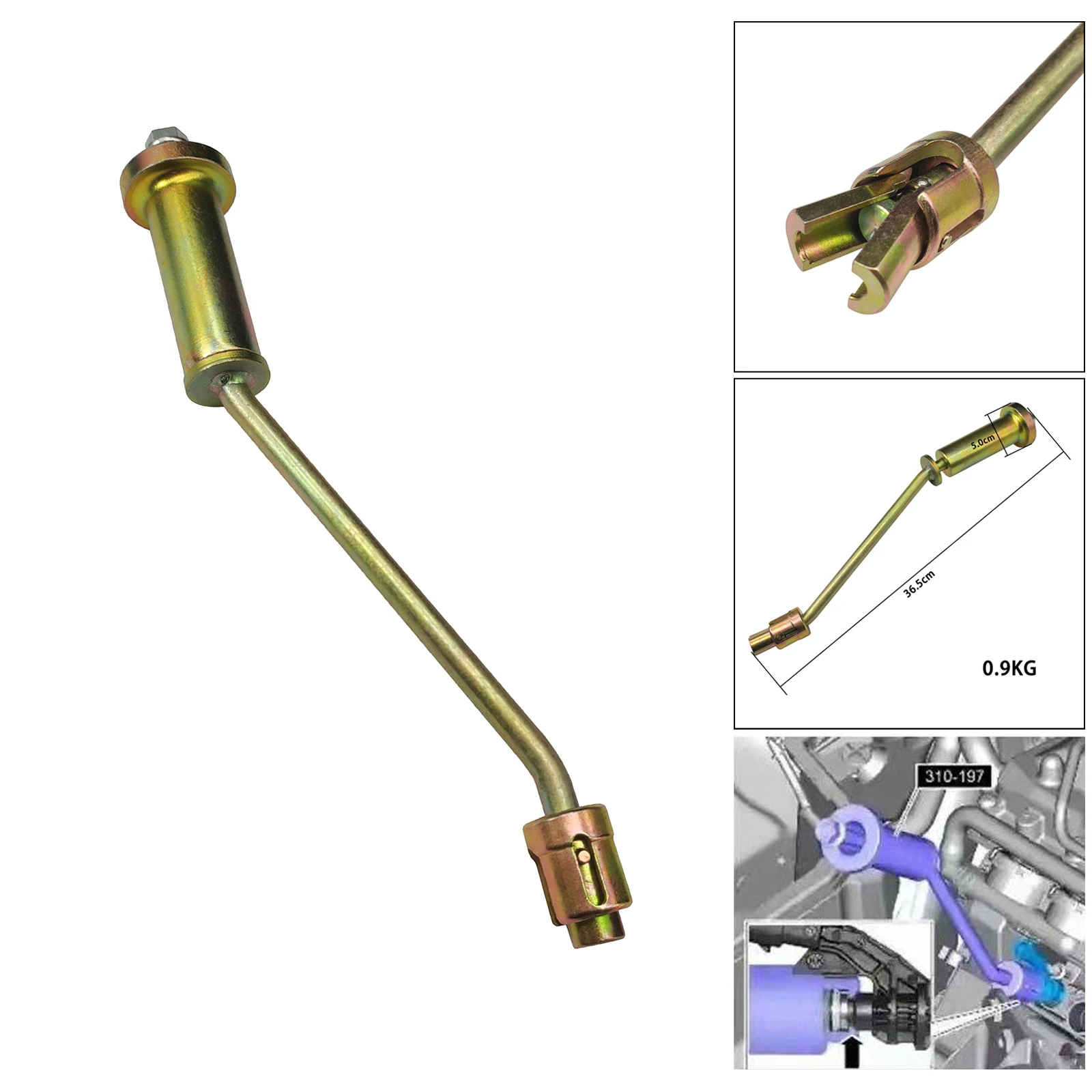 

Angled Ngine Fuel Injector Remover Tool for Tools