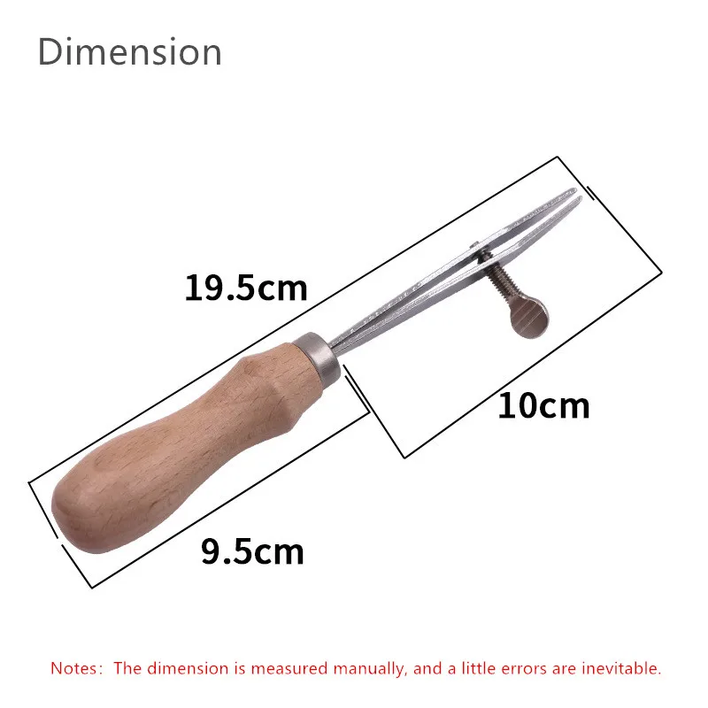Adjustable Leather Edge Creaser Scriber Crimping Scalloped Crimper Wood Press Line Craft Tool For DIY Handmade Stitching Groover leather tool,leather working tools