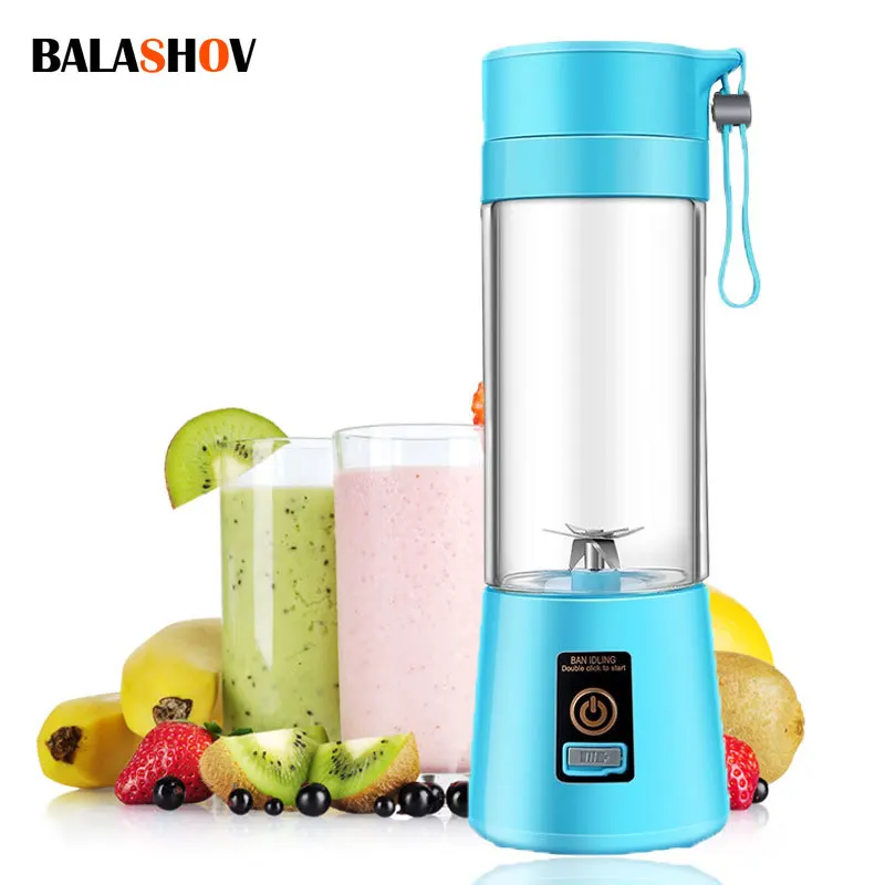 Portable Mixer Multifunctional USB Electric Blender Food Smoothie Maker  Blender Stirring Rechargeable 6-leaf Fruit Juicer Cup - AliExpress