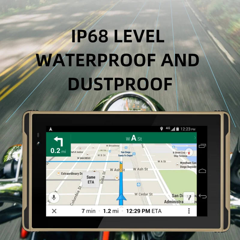7" Waterproof Rugged Tablet 2600Nit 8+128GB Sunlight Readable 1920X1080 FHD for DJI Drone Control Motorcycle Riding Monitor