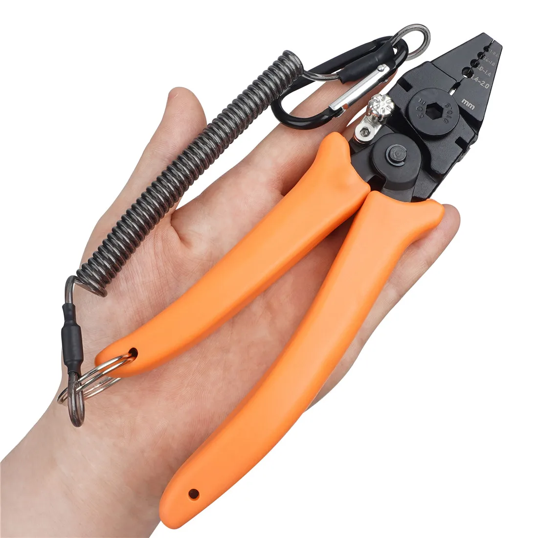 Pinza Crimpatrice Manuale Croch Per Terminali Da Pesca – Rossa, Per Leader E Squali, Spedizione USA