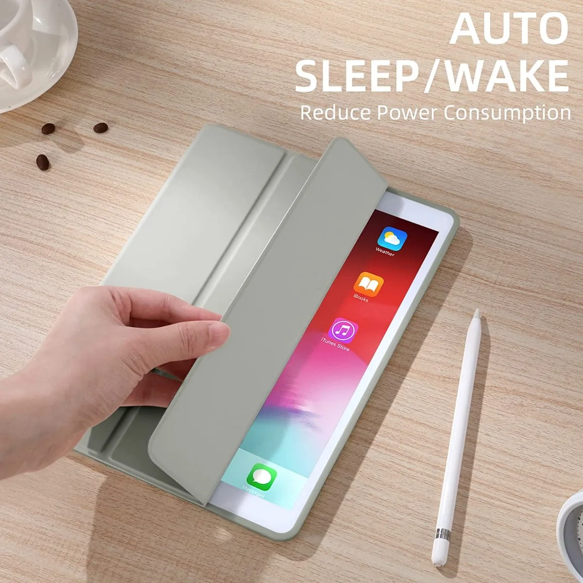 Magnetic Tablet Case with Pencil Holder