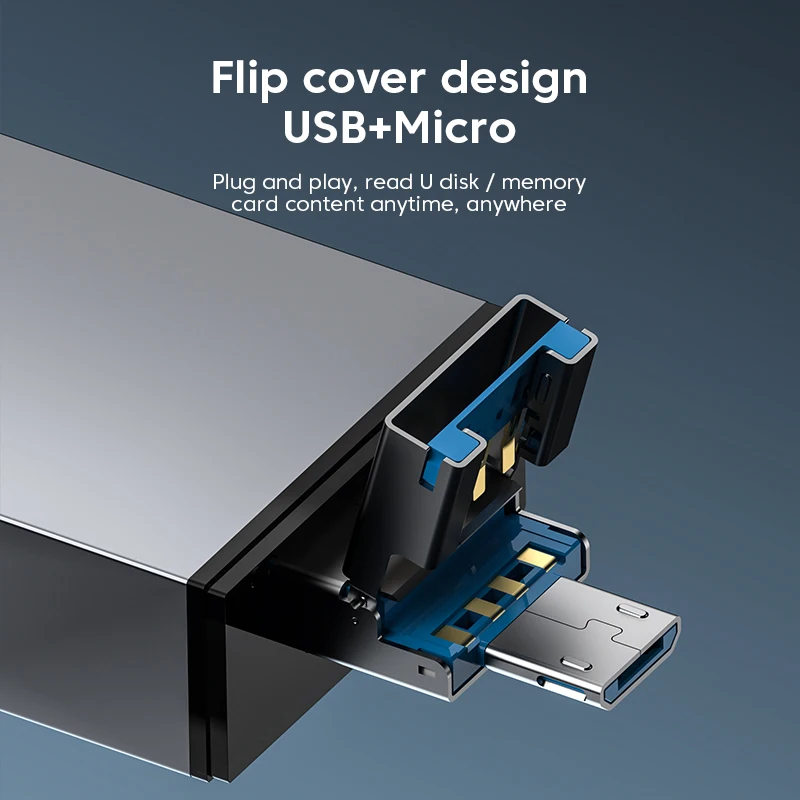 USB 3.0 고속 전송 다기능 카드 리더, 휴대폰 컴퓨터용 범용 C 타입 장치, SD TF 카드 리더