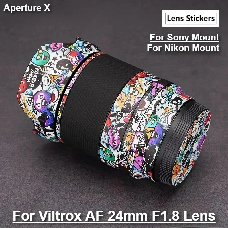 Viltrox AF 24mm F1.8 렌즈용 마운트용 니콘 마운트 스티커 긁힘 방지 코트 랩 보호 필름 바디 프로텍터 데칼