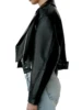Fitaylor Women Faux PU Leather Jacket Casual Lady Lapel Zipper Short Leather Jacket High Street Motorcycle Coat 5