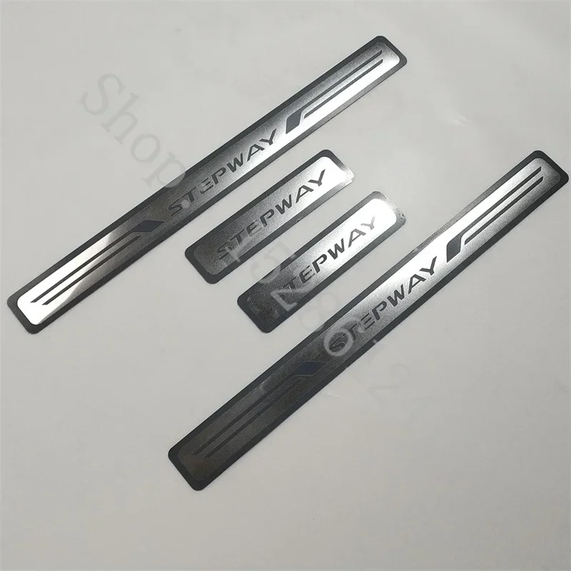 For Dacia Sandero 2 2013-Stepway Stainless Door Sill Car Door Cover Outside door sill protector Plate