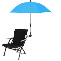 ZK20 Adjustable umbrella chair with clip, baby stroller sunshade umbrella (umbrella height 55cm, can cover a diameter of 80cm un