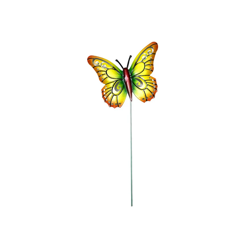 

Metal Butterfly Stakes Art Sculpture 3D Butterfly Hanging Ornaments Outdoor Iron Ornament For Home Hallway Garden Pot Decro