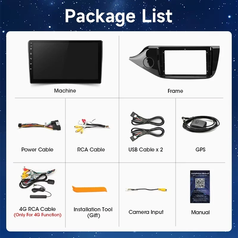 Srnubi Reproductor multimedia inalámbrico Carplay Android Auto con navegación GPS, radio para coche Kia CEED 2 JD 2012 - 2018, unidad principal estéreo de 9 pulgadas con 2 Din, UIS7865 DSP de 8 núcleos compatible con SWC, accesorios 8