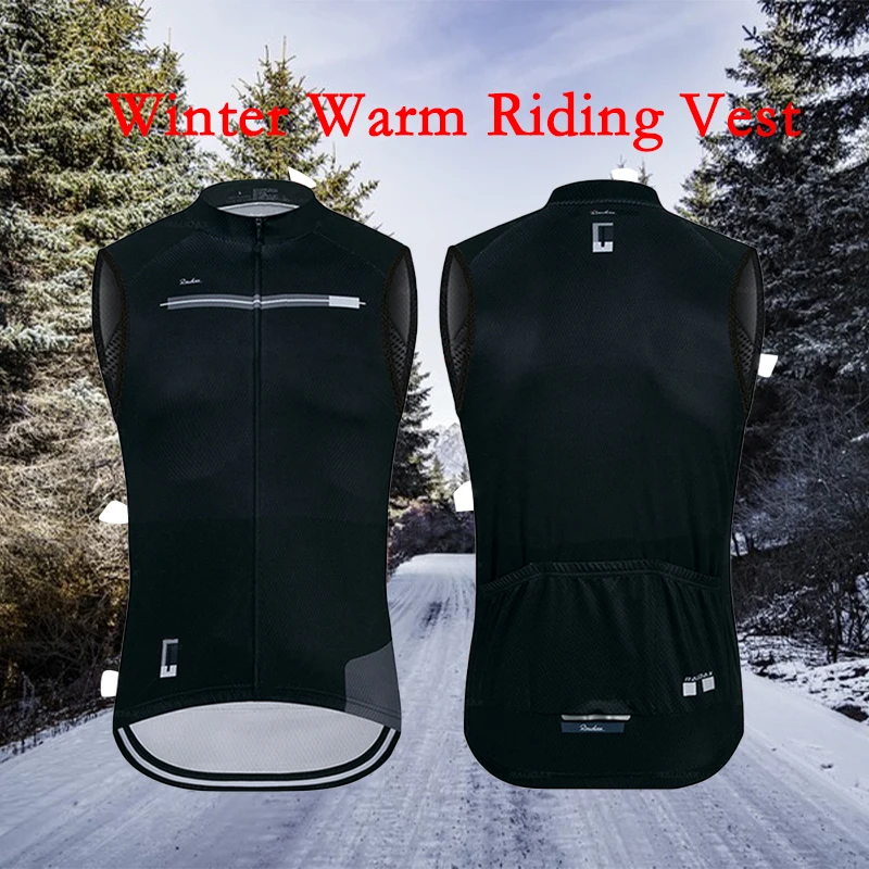 RAUDAX Men's Cycling Vest Road Winter Sleeveless Jacket