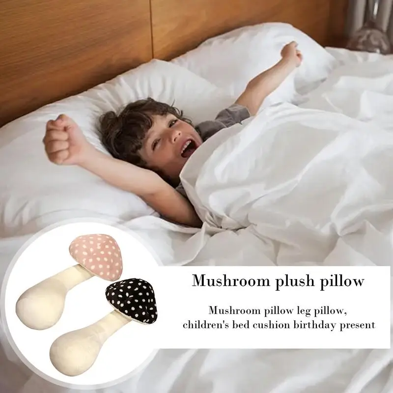 

Мягкая плюшевая подушка в виде грибов, 70 см